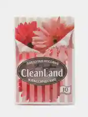 Платочки бумажные 2 слойные CleanLand, классические, 20х20см, 100 шт