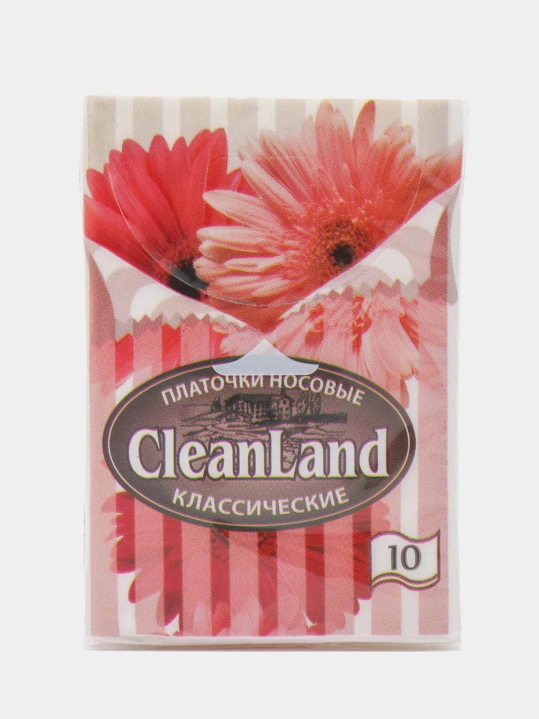 Платочки бумажные 2 слойные CleanLand, классические, 20х20см, 100 шт