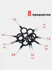 Набор для распиновки разъемов, экстрактор для извлечения клемм и контактов