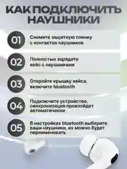 Белый беспроводные наушники AiPods Pro3 Z50, с экраном на кейсе