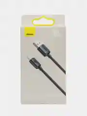 Черный кабель зарядный USB/Type-C Baseus Crystal Shine Series с быстрой зарядкой