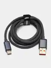 Черный кабель зарядный USB/Type-C Baseus Crystal Shine Series с быстрой зарядкой