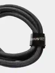 Черный кабель зарядный USB/Type-C Baseus Crystal Shine Series с быстрой зарядкой