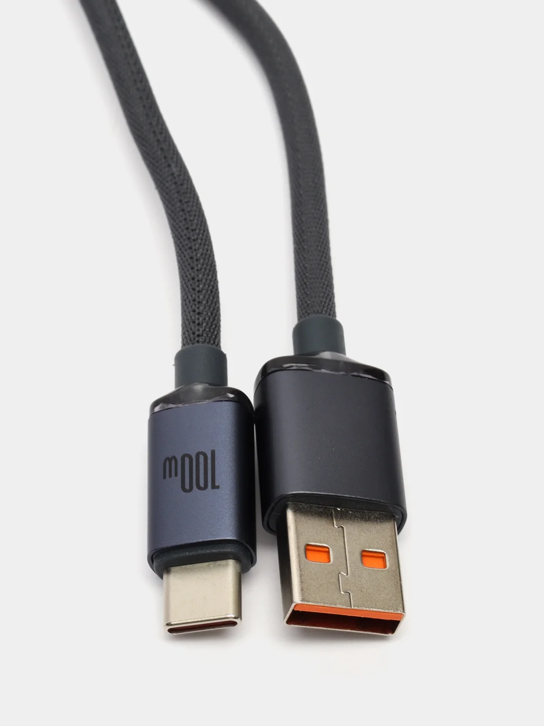 Черный кабель зарядный USB/Type-C Baseus Crystal Shine Series с быстрой зарядкой
