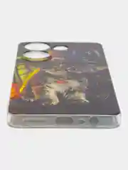 Медный чехол на Tecno Camon 20/20 Pro 4G (Текно Камон 20/20 Про 4G), с рисунком, защита камеры