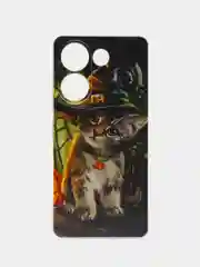 Медный чехол на Tecno Camon 20/20 Pro 4G (Текно Камон 20/20 Про 4G), с рисунком, защита камеры