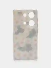Золотой чехол на Xiaomi Redmi Note 13 Pro 4G/Poco M6 Pro 4G, прозрачный, с рисунком, защита камеры