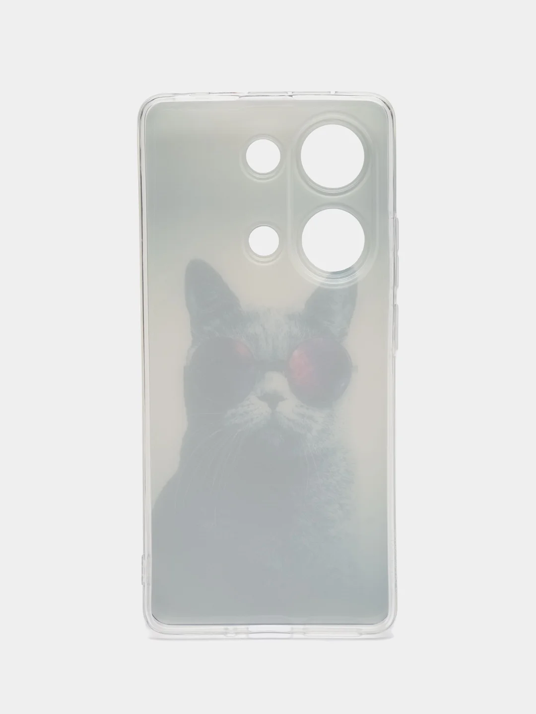 Синий чехол на Xiaomi Redmi Note 13 Pro 4G/Poco M6 Pro 4G, прозрачный, с рисунком, защита камеры
