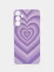 Лавандовый силиконовый чехол на Samsung Galaxy A15 / Самсунг А15 прозрачный, с принтом, защита камеры