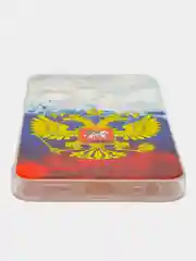 Синий чехол на Infinix Hot 30i (Инфиникс Хот 30и) с рисунком, прозрачный
