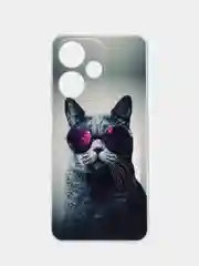 Синий меланж чехол на Infinix Hot 30i (Инфиникс Хот 30и) с рисунком, прозрачный