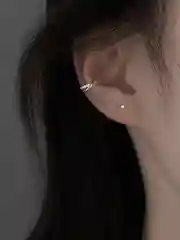 Серьги каффы, набор 2 шт