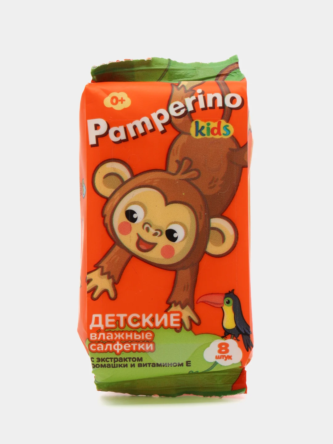 Белый влажные салфетки, детские 0+ Pamperino, 8 шт