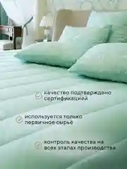Мятный подушка Мягкий Сон "Bella Rosa" стеганая для сна