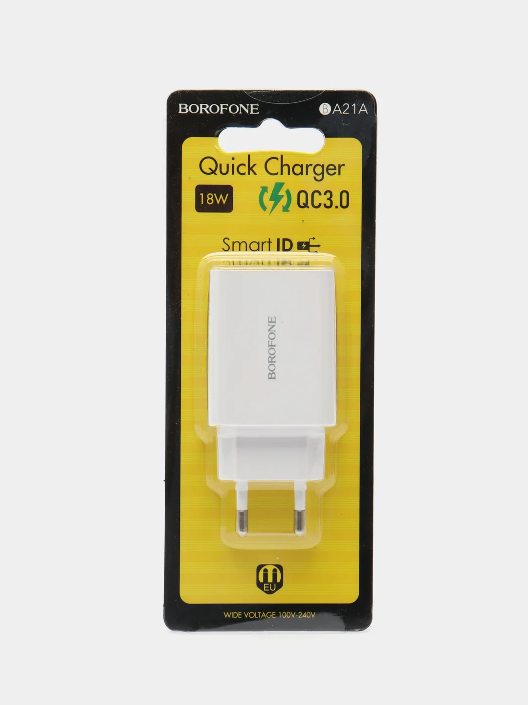 Белый зарядное устройство, быстрая зарядка QC 3.0 18W, зарядник для телефона BA21A