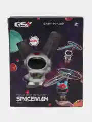 Аккумуляторный мини дрон - бикоптер летающий космонавт,игрушка bicopter spaceman астронавт