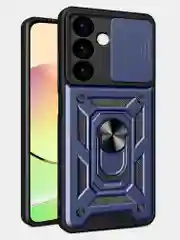 Темно-синий чехол противоударный armors для Samsung S24 Plus / Самсунг S24 Плюс с защитой камеры