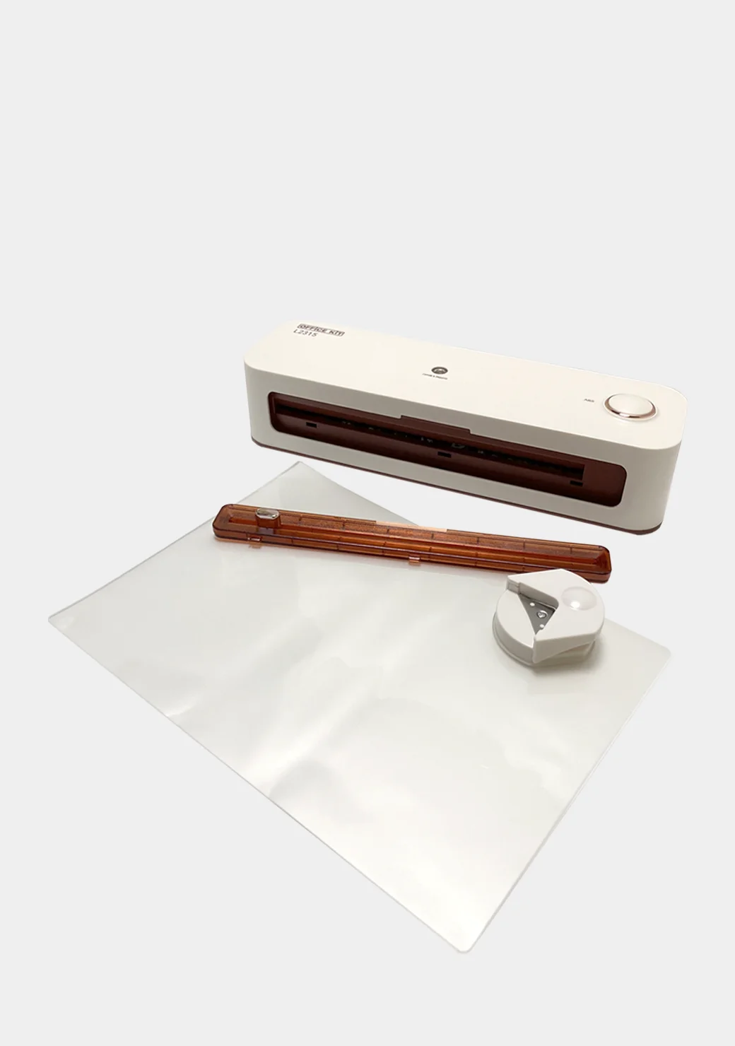 Ламинатор бумаги Office Kit L2315 (стартовый набор + обрезчик углов + резак), формат А4