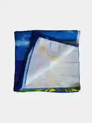 Лазурный полотенце пляжное, из микрофибры, с принтом