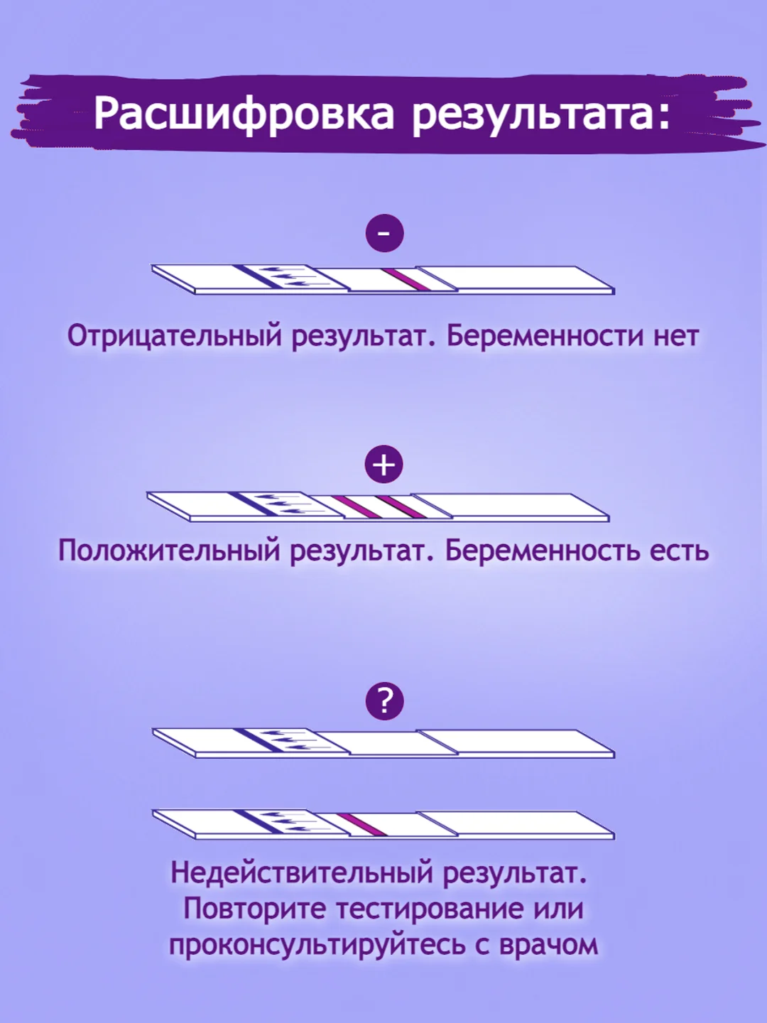 Белый тест на беременность