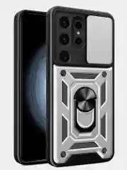 Темно-синий чехол противоударный armors для Samsung S24 Ultra / Самсунг S24 Ультра с защитой камеры