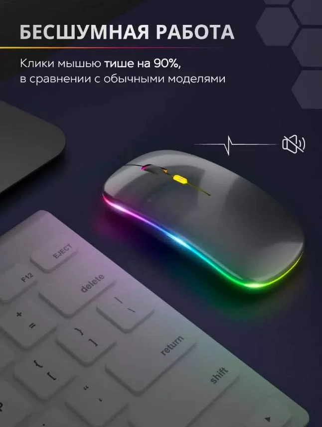Серый беспроводная мышь Solmax SM90023 Gray