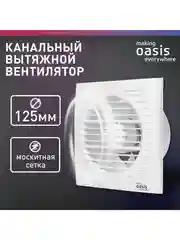 Электровентилятор осевой канальный бытовой "making Oasis everywhere" Loft 125/183