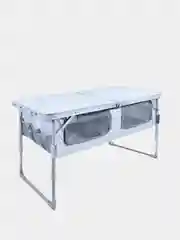 Стол 102*50*61см с подвесной полкой, складной, туристический