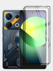 1-2 шт стекло для Infinix GT 20 Pro защитное BROSCORP олеофобное покрытие с черной рамкой