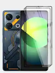 1-2 шт стекло для Infinix GT 20 Pro защитное BROSCORP олеофобное покрытие с черной рамкой