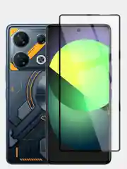 Прозрачный 1-2 шт стекло для Infinix GT 20 Pro защитное BROSCORP олеофобное покрытие с черной рамкой