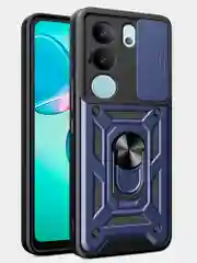 Серебряный чехол противоударный для Vivo V29 5G и V29 Pro / Виво В29 5G и В29 Про с защитой камеры