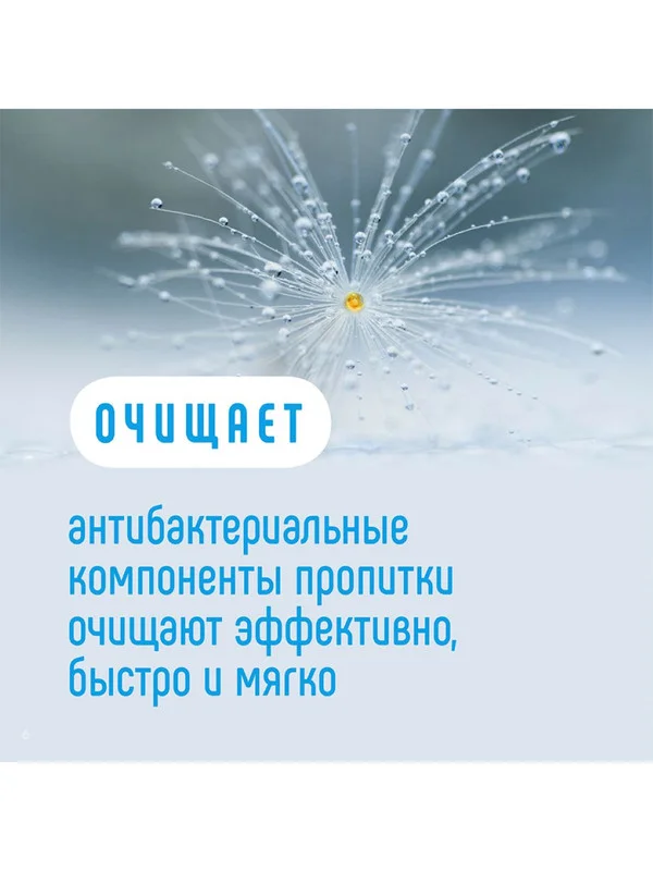 Влажные салфетки АНТИБАКТЕРИАЛЬНЫЕ LOVULAR 10х8 шт/уп