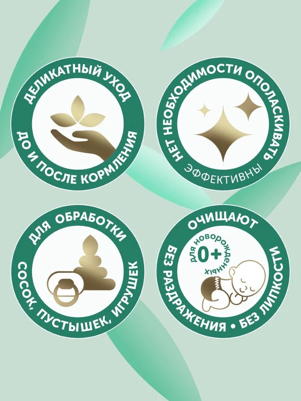 Влажные фито-салфетки LOVULAR для груди, сосок, пустышек, 40 штук