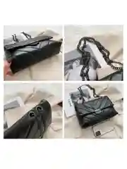Сумка женская клатч, через плечо, с цепочкой, подходит для тетрадей