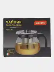 Заварочный чайник, кофейник с ситечком, из термостойкого стекла, 750 мл