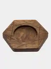 Коричневый подсвечник "Шестигранник"