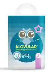 Трусики-подгузники "LOVULAR"  XL, 12-17 кг, 18 штук
