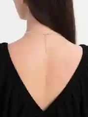 Белый чокер на шею с кулоном женский