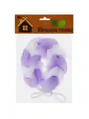 Мочалка-спонж "Косичка", мочалка для тела, 70 гр, 5-6 цветов