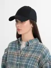 Черный кепка унисекс, бейсболка с сеткой