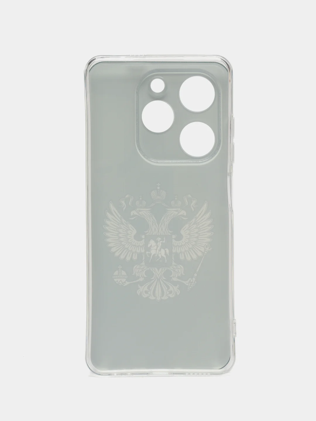 Приглушённый хаки силиконовый чехол на Tecno Spark Go 2024/20C / Текно Спарк Го 2024/20C с рисунком
