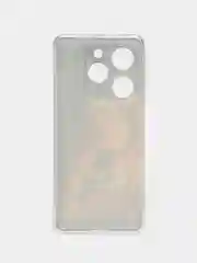 Светло-бежевый силиконовый чехол на Tecno Spark Go 2024/20C / Текно Спарк Го 2024/20C с рисунком