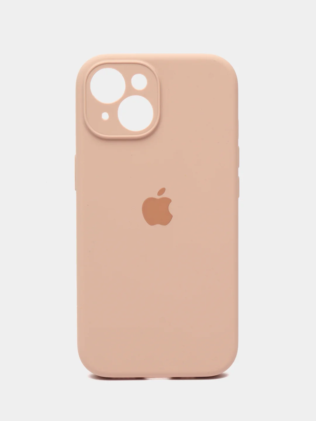Бежевый чехол Silicon Case на IPhone 11/12/13/14/15/Pro/Pro Max
