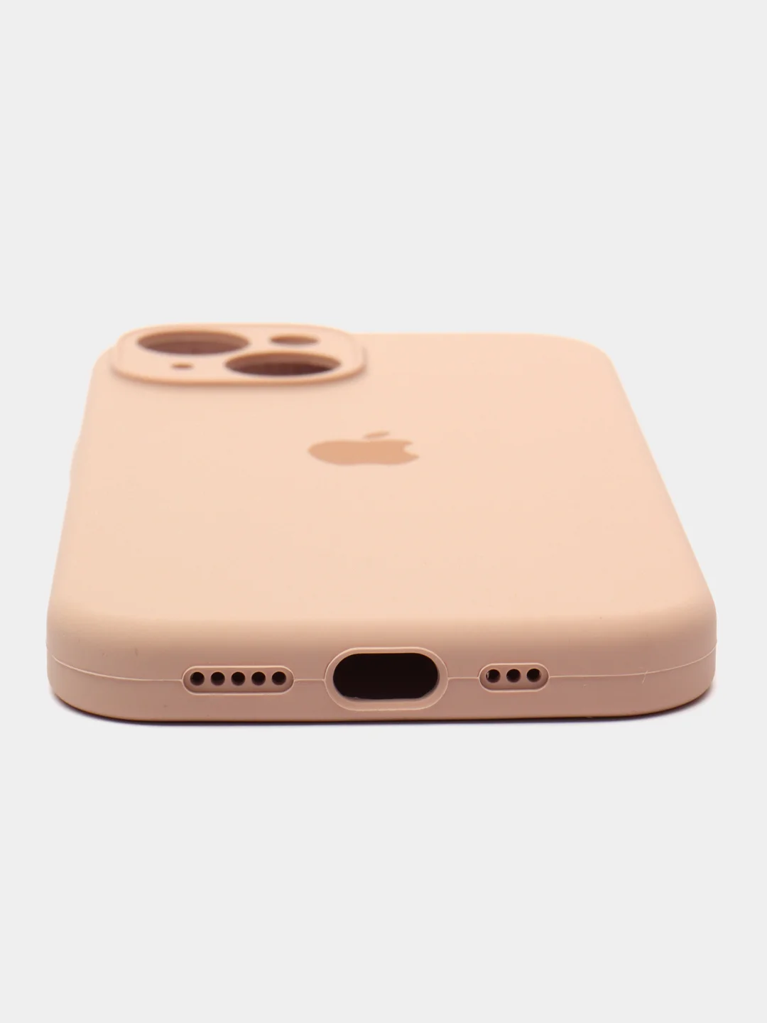 Бежевый чехол Silicon Case на IPhone 11/12/13/14/15/Pro/Pro Max
