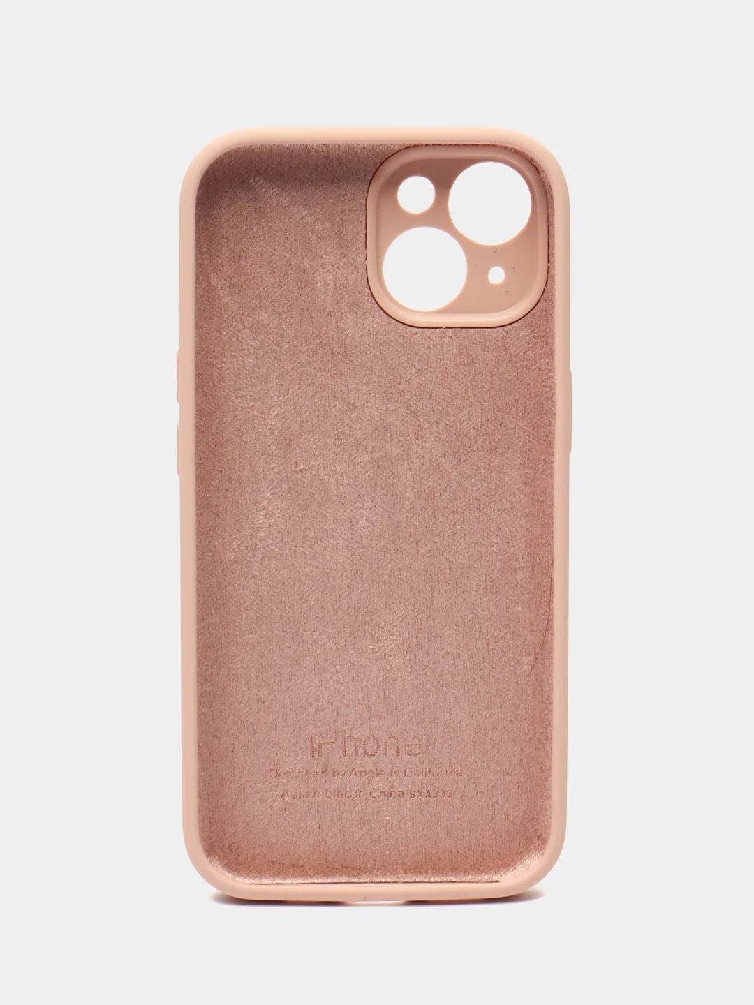 Бежевый чехол Silicon Case на IPhone 11/12/13/14/15/Pro/Pro Max