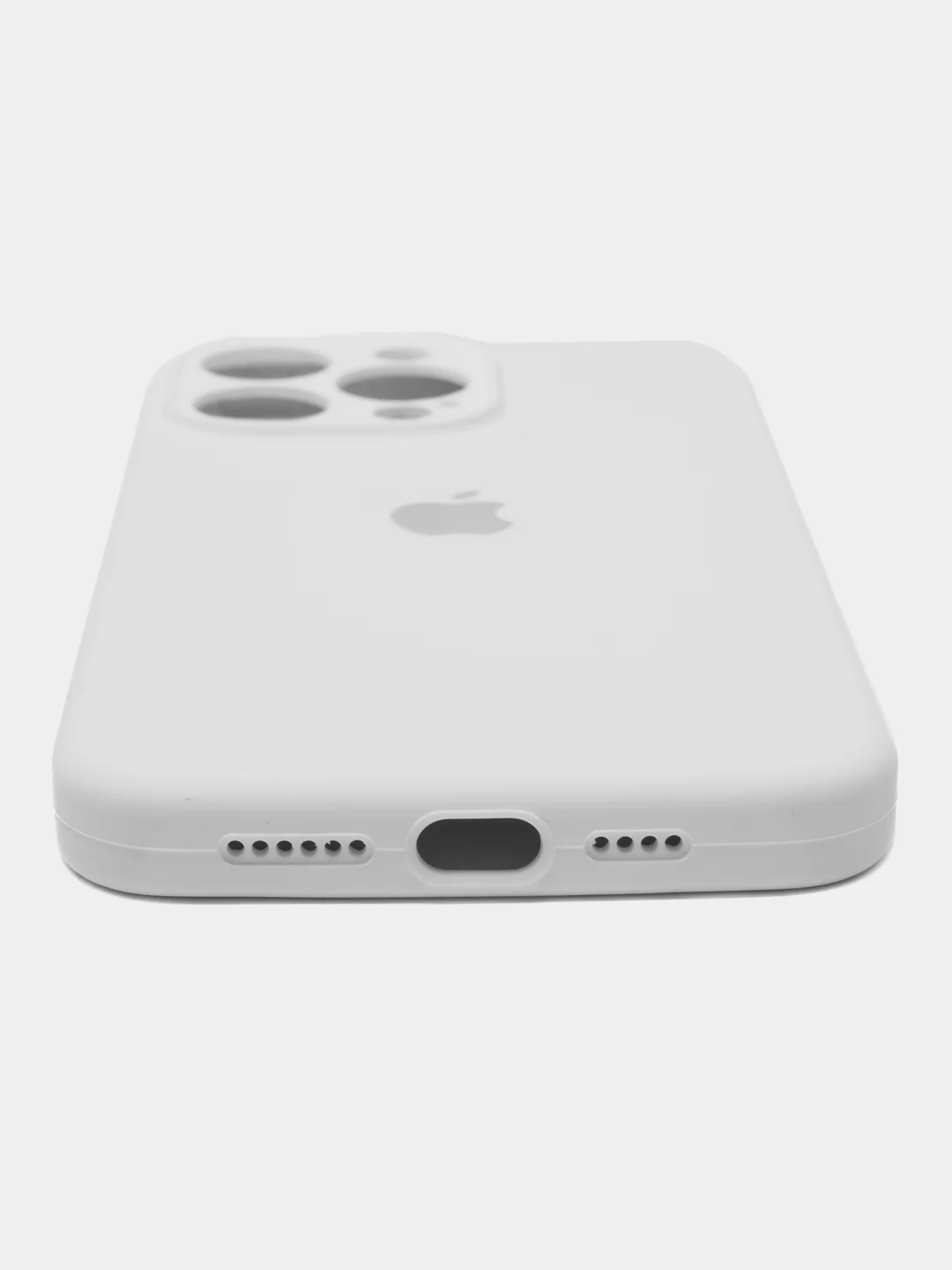 Бежевый чехол Silicon Case на IPhone 11/12/13/14/15/Pro/Pro Max