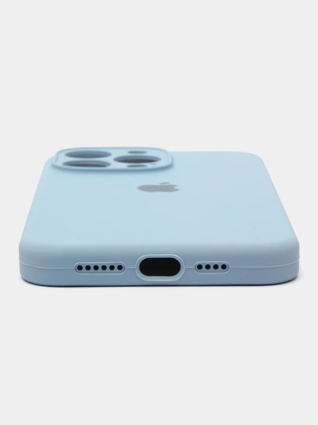 Голубой чехол Silicon Case на IPhone 11/12/13/14/15/Pro/Pro Max