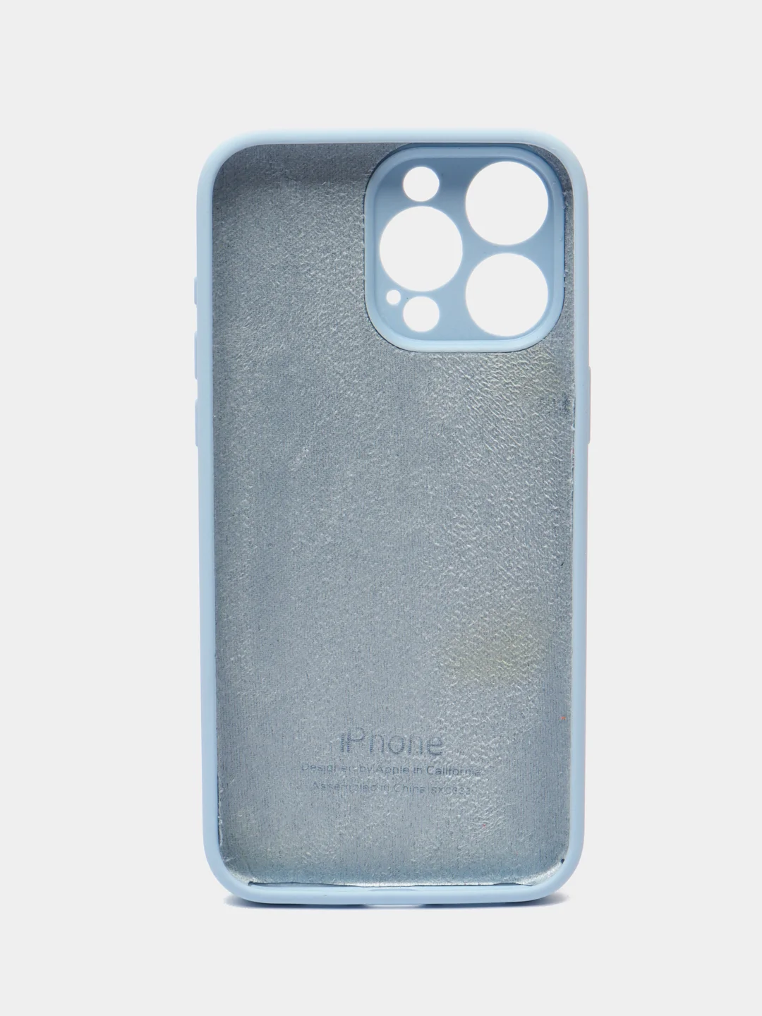 Голубой чехол Silicon Case на IPhone 11/12/13/14/15/Pro/Pro Max