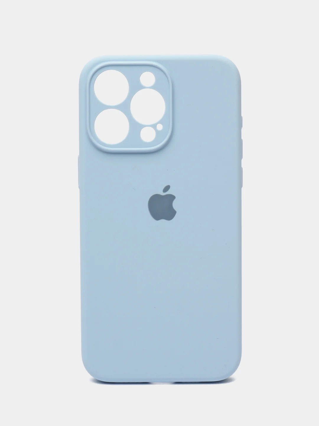Голубой чехол Silicon Case на IPhone 11/12/13/14/15/Pro/Pro Max